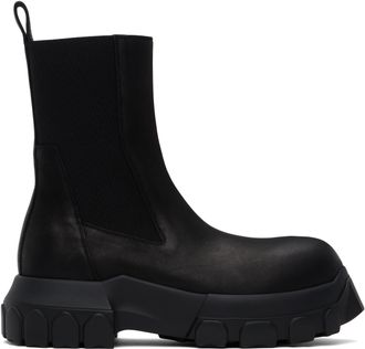 関税込【RICK OWENS】ブラック Hollywood Sliver ビートルブーツ RICK OWENS - 【24AW】グリル ウェッジ ビートル ブーツ