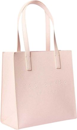 Ted Baker Soocon Logo Faux Leren Shopper Tas (Roze)