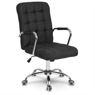 OEM Silla De Oficina De Tela Benton, Color Negro