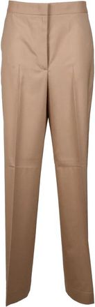 Fabiana Filippi Virgin Wool Trousers - Beige
