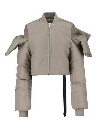 Rick Owens Gewatteerd jack met rits - Beige