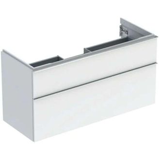 Keramag Geberit Icon Mueble Bajo Lavabo, 2 Cajones, 118,4x61,5x47,6 Cm
