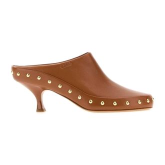 Chlo&eacute; Heeled Mules - Dames - Muiltjes - Bruin - 41 EU - Schoenen