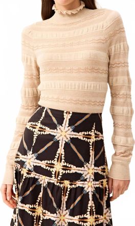 Marie Oliver Adison Long Sleeve Top In Buff