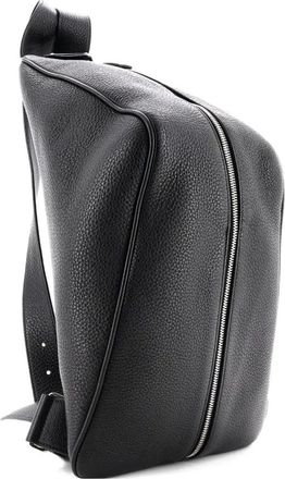 Prada Triangle Zip Leather backpack - Zwart