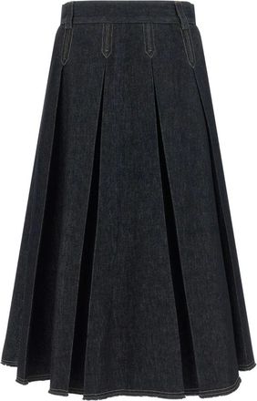Tela Charlotte J Rok - Dames - Rokken - Blauw - Maat: XS Katoen