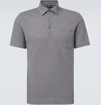 Ermenegildo Zegna Cotton piqu&eacute; polo shirt