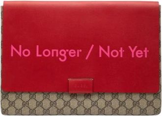 Gucci Pre-owned Clutch - Dames - Vintage Clutch - Rood - ONE Size - Leer - Vintage