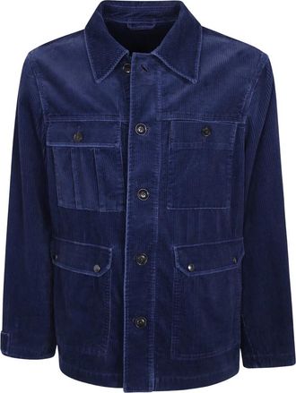 Paul Smith Utility Jacket - Heren - Zomerjassen - Blauw - M - Katoen - Jassen