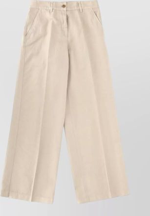 Aspesi silk wide-leg trousers
