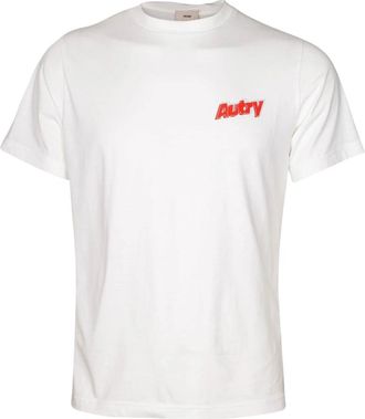 Autry Tspm 045W-3 Crewneck Katoenen T-shirt - Heren - T-shirts - Wit - M - Katoen - Tops