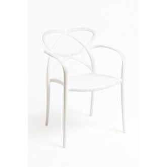 Regalos Miguel Sillas Comedor - Silla Vella Con Reposabrazos - Blanco