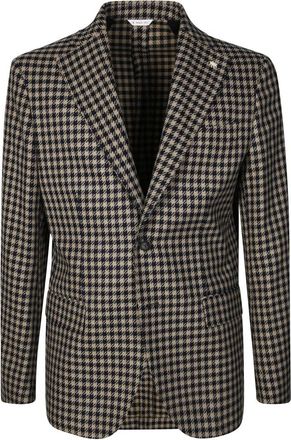 Manuel Ritz Houndstooth Jas - Heren - Blazers - Veelkleurig - 2XL - Jassen