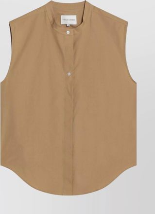 Loulou Studio shirt sleeveless curved hem