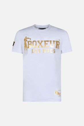 Boxeur Des Rues T-Shirt BOXEUR DES RUES BOXEUR DES RUES T-Shirt T-Shirt Boxeur Street 2, Herren, Gr. XXL, weiss (wei&szlig;), Obermaterial: 95% Baumwolle CO. 5% Elasthan EL