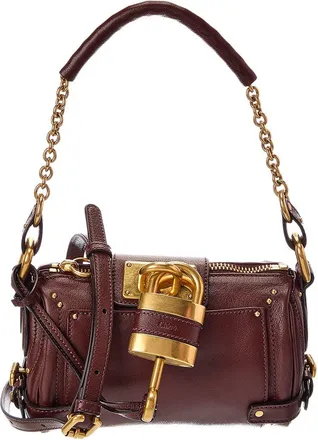 Chlo&eacute; Paddington Small Grained Leather Shoulder Bag