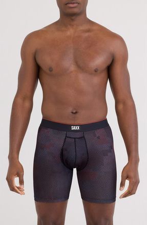 Saxx Multisport Mesh Boxer Briefs in Digi Camo-Black at Nordstrom, Size Xx-Large