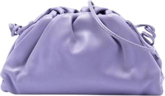 Bottega Veneta Pre-owned Mini Pouch - Dames - Vintage Clutch - Paars - ONE Size - Leer - Vintage