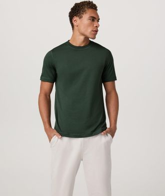 Vuori Clothing Short Sleeve Ponto Performance T-Shirt | Spruce Heather | Medium