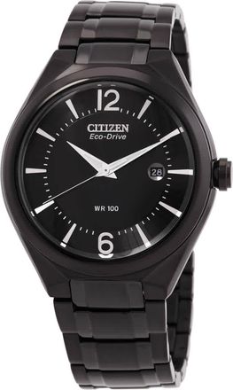 Citizen Black Dial Mens Eco-Drive Watch AW1325-64E