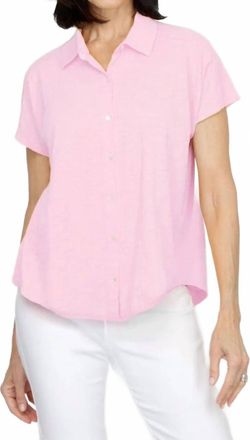 Elliott Lauren Button Front Tee In Petal