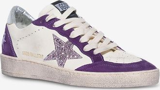 Golden Goose Zweifarbige niedrige Sneakers mit Glitterstar Ball Star