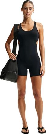Nike Zenvy 5-Inch Bodysuit - Dames - Sport - Zwart - Maat: M Nylon