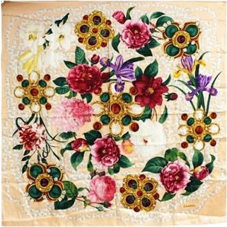 Chanel Pre-owned Vintage Scarf - Dames - Vintage Accessoires - Veelkleurig - ONE Size - Vintage