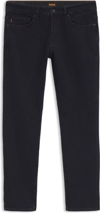 BOSS Slim-fit jeans in dark-blue comfort-stretch denim