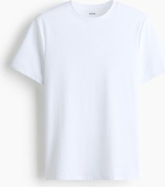 H&M Cooling T-Shirt in Regular Fit - White