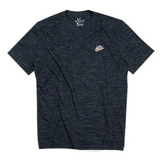 Nike Sportswear Heritage Small Logo Solid Color Short Sleeve Black CK2384-010
