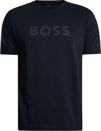 HUGO BOSS T-shirts - Heren - T-shirts - Blauw - L - Katoen - Tops