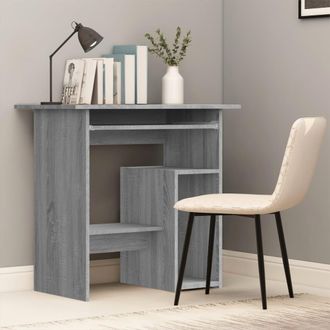 vidaXL Escritorio De Madera Contrachapada Gris Sonoma 80x45x74 Cm Vidaxl