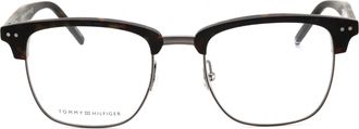 Tommy Hilfiger TH1730 Rectangular Acetate Eyeglasses - Brown