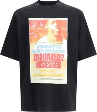 Dsquared2 Hombre, Camisetas, Negro, Talla: M