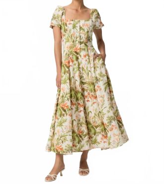 Paige Lindi Dress In Oyster White Multi
