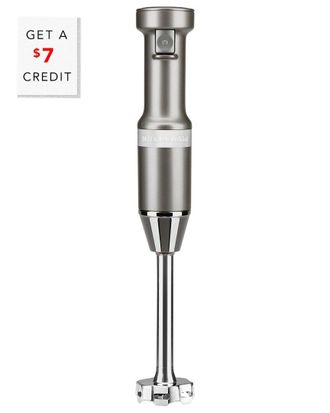 KitchenAid Kitchenaid Variable Speed Silver Immersion Hand Blender With $7 Credit