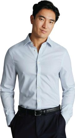 CHARLES TYRWHITT Non-Iron Royal Oxford Shirt in Ice Blue at Nordstrom, Size 15.5 - 33