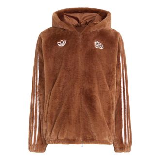adidas Care Bear Fur Jacket Asia Sizing Preloved Brown IA4553