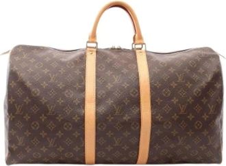 Louis Vuitton Vintage, unisex, Bruin, ONE Size, Leer, Pre-owned Monogram Boston Bag