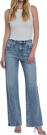 Flying Monkey Clare Super High Rise Wide Leg Jeans - Plus In Blue