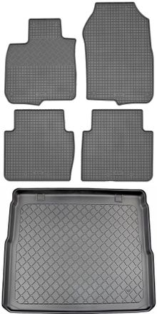 OEM Juego De Alfombrillas De Goma Para Coche Y Maletero Para Honda Cr-v Rw V / Cr-v Rw V Hybrid Suv (5 Puertas) Desde Octubre De 2018