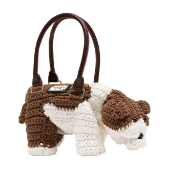 Charles Jeffrey Loverboy Unisex Crocheted Cotton Shoulder Bag Multicolor