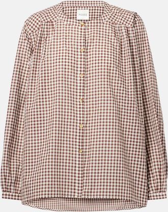 Poss&eacute; Camicia Mira in cotone a quadretti