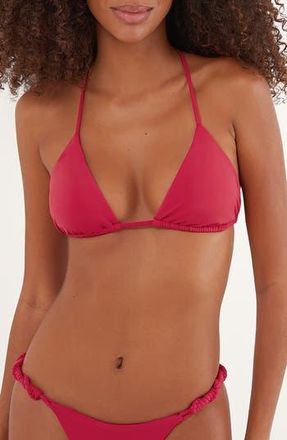 Vix Solid Holly T-Back Bikini Top in Red at Nordstrom Rack, Size X-Large
