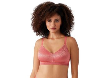 Wacoal Back Appeal Wireless Bra Womens Bra Mineral Red : 36DDD, Spandex/Nylon/Lace