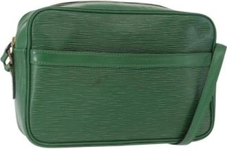 Louis Vuitton Pre-owned Vintage Cross Body Bag - Dames - Vintage Schoudertas - Groen - ONE Size - Leer - Vintage