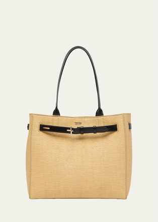 Tom Ford Audrey Large Raffia Tote Bag