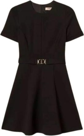 Twinset Kleedjes - Dames - Korte kleedjes - Zwart - M - Kleedjes