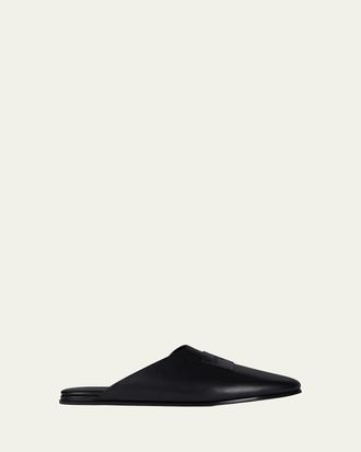 Givenchy Label Leather Mules